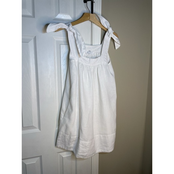 LAKE white linen dress Mini XS - Picture 3 of 6